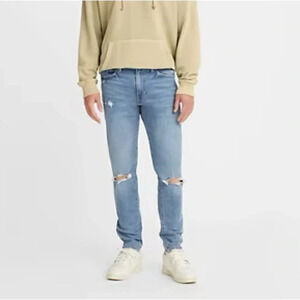 Levis 512 Slim Taper Fit Distressed Jeans in Kurtrocks - NEW - Size 30 Waist